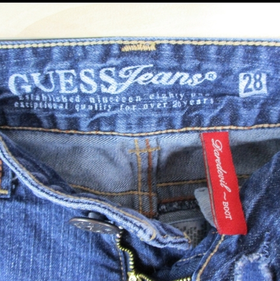 Guess Jeans Daredevil Dark Wash Boot Cut Jeans - Picture 4 of 4